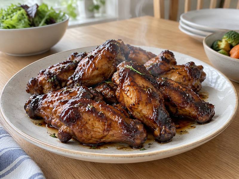 Illustration of Honey balsamic chicken wings