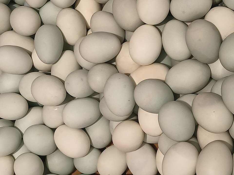 Whole salted duck eggs